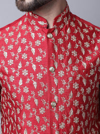 SOJANYA Ethnic Motifs Embroidered Regular Thread Work Pure Cotton Kurta With Pyjamas