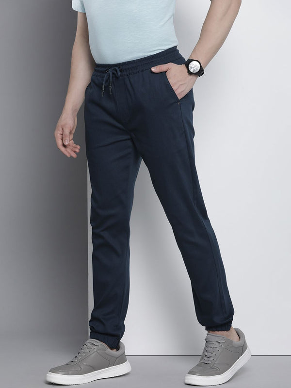 The Indian Garage Co Men Solid Slim Fit Joggers