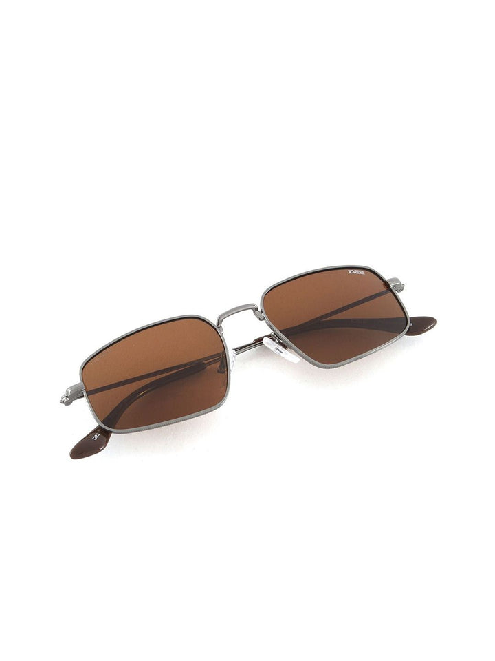 Idee Men Sectangle Sunglasses dengan lensa lensa terpolarisasi dan UV IDS3097C3PSG