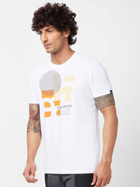 SPYKAR Graphic Printed Cotton T-shirt
