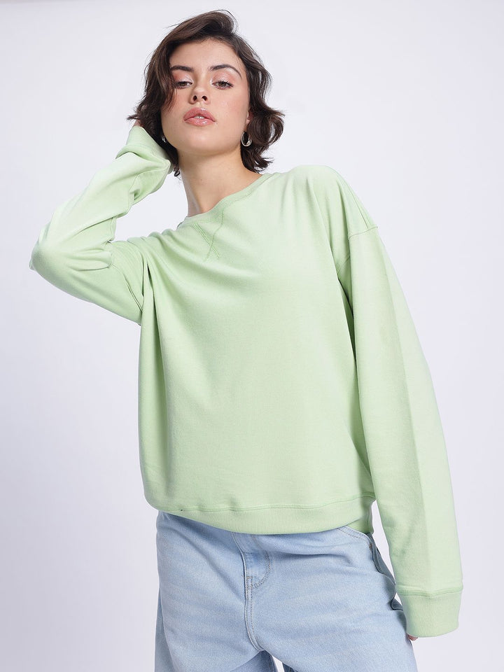 DressBerry Printed Relaxed Fit Sweatshirt