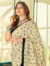 Saree mall Abstract Printed Dabu Sarees