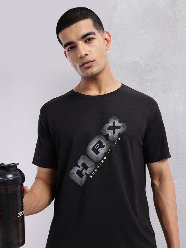 HRX oleh Hrithik Roshan Rapid Dry Printed Running T-shirt