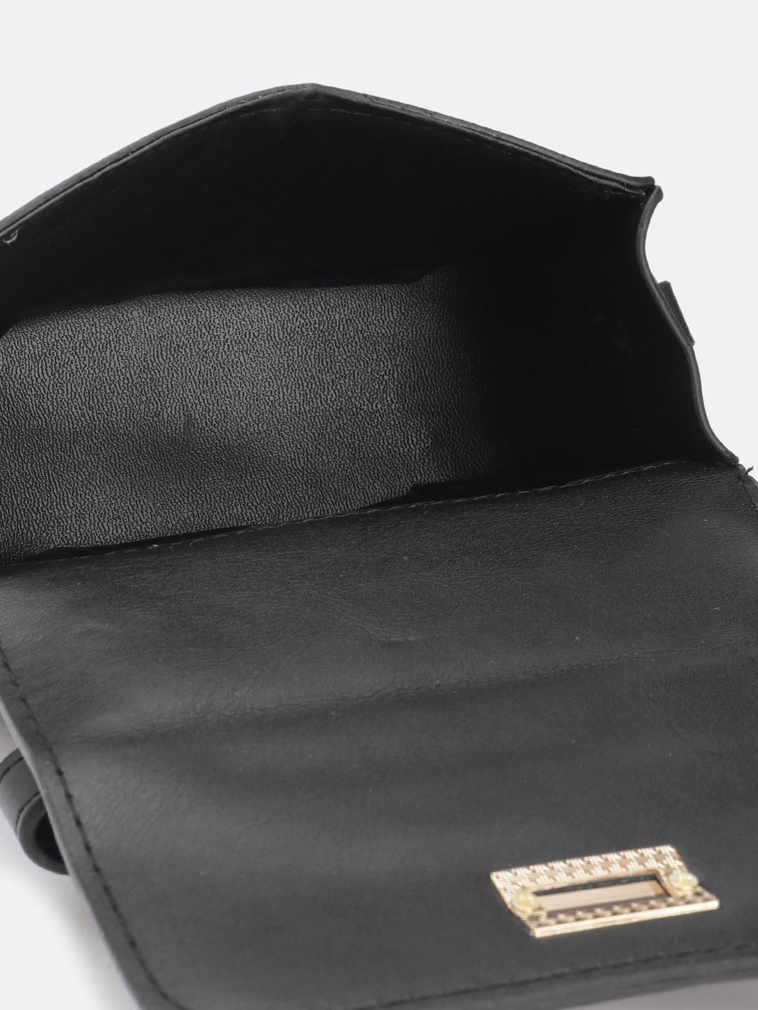 DressBerry Quilted Structured Satchel Bag