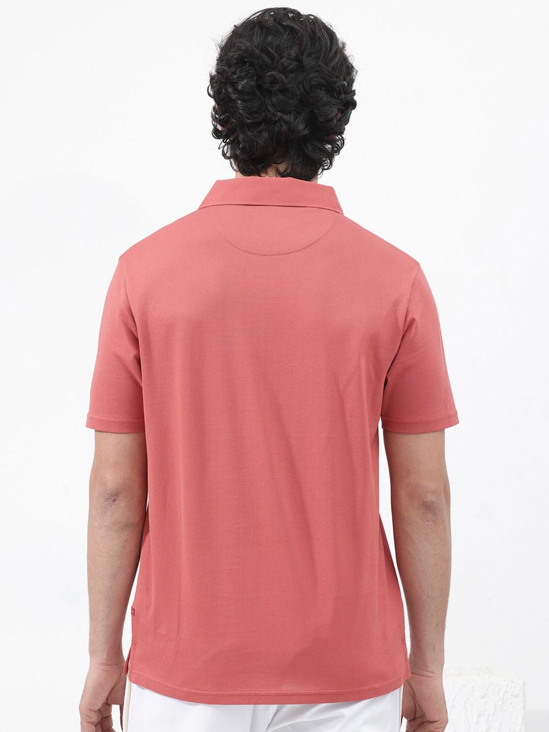 RARE RABBIT Men Brillio Regular Fit Polo Collar T-Shirt
