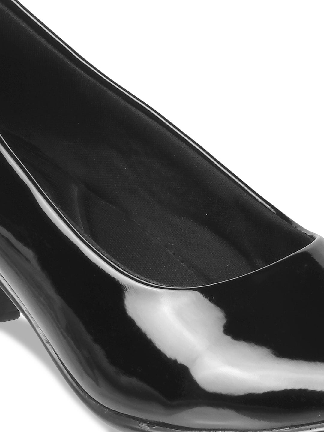Metro Women Black Block Pumps