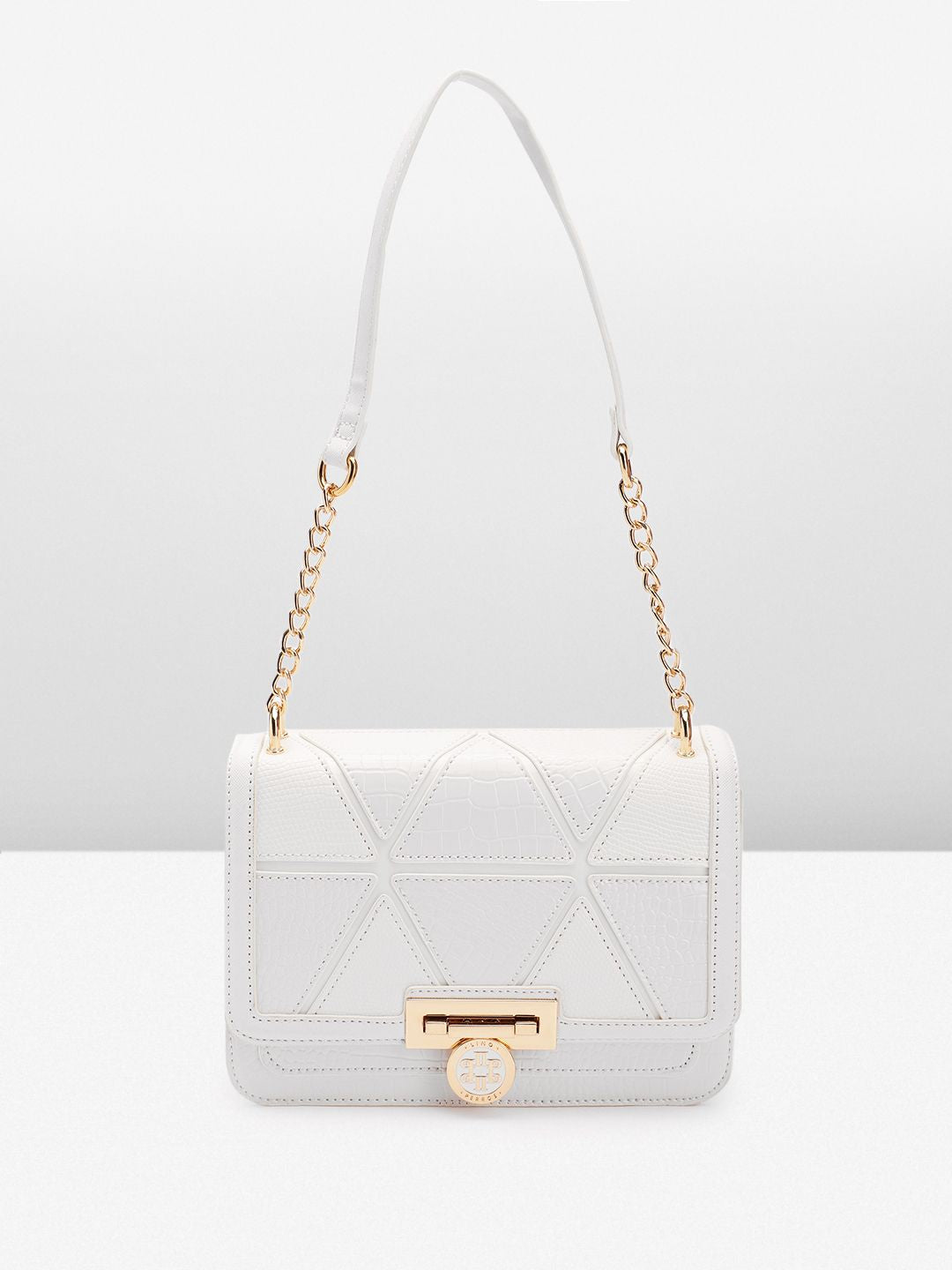 Lino Perros Textured Structured Shoulder Bag