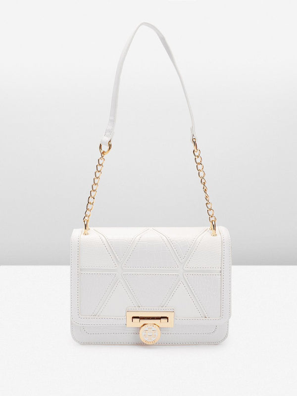 Lino Perros Textured Structured Shoulder Bag