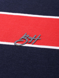 Being Human Striped Polo Collar T-shirt