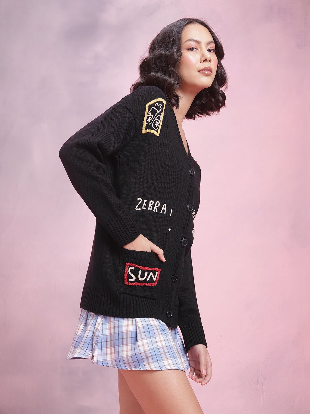 DressBerry Embroidered Cardigan