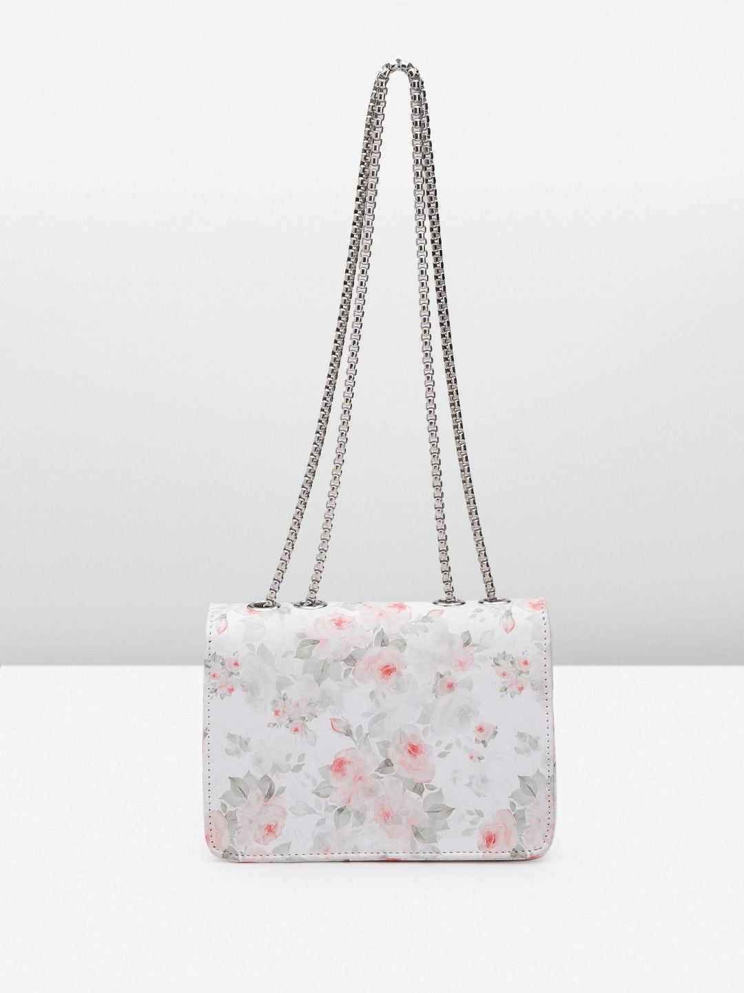 Lino Perros Floral Printed Structured Sling Bag
