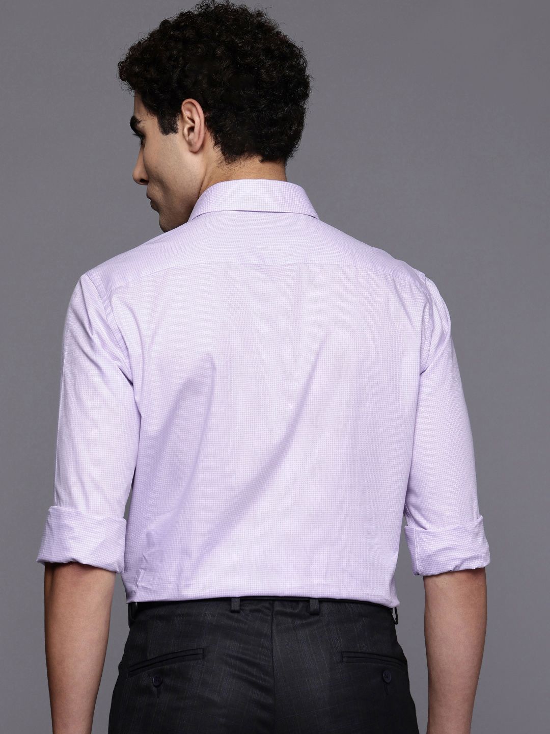 Raymond Slim Fit Checked Pure Cotton Formal Shirt