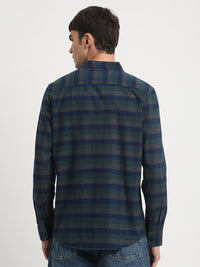 THE BEAR HOUSE Tartan Checks Slim Fit Pure Cotton Casual Shirt