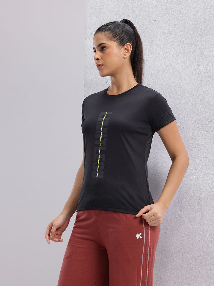 HRX by Hrithik Roshan Women Printed Rapid-Dry Training T-shirt