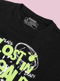 Bene Kleed Men Typography Printed Applique T-shirt