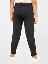 Global Desi Girls Black Slim Fit Trousers
