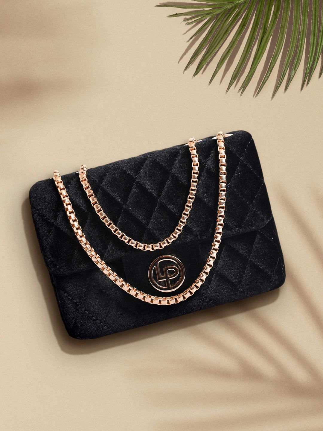 Lino Perros Black Solid Shoulder Bag