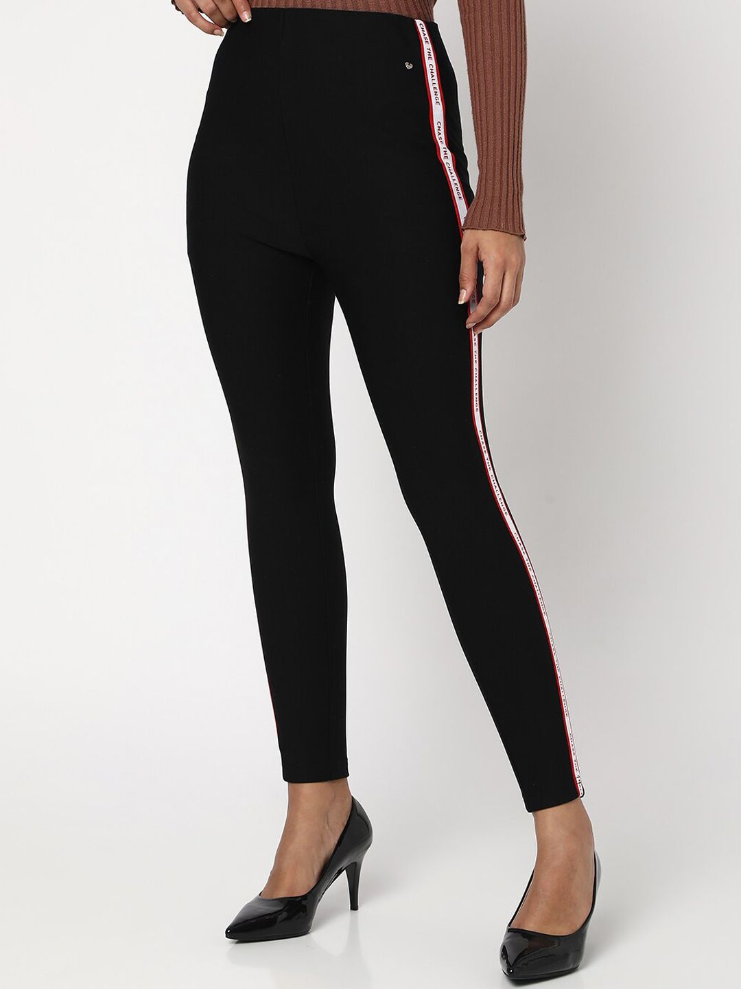 SPYKAR Women Black Solid Track Pant