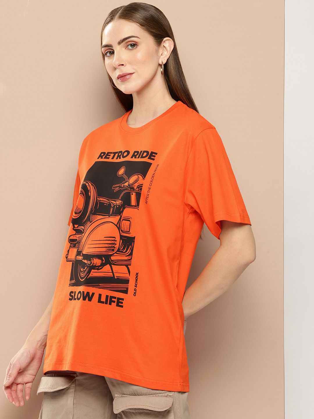 Difference of Opinion Women Graphic Printed Oversized T-shirt