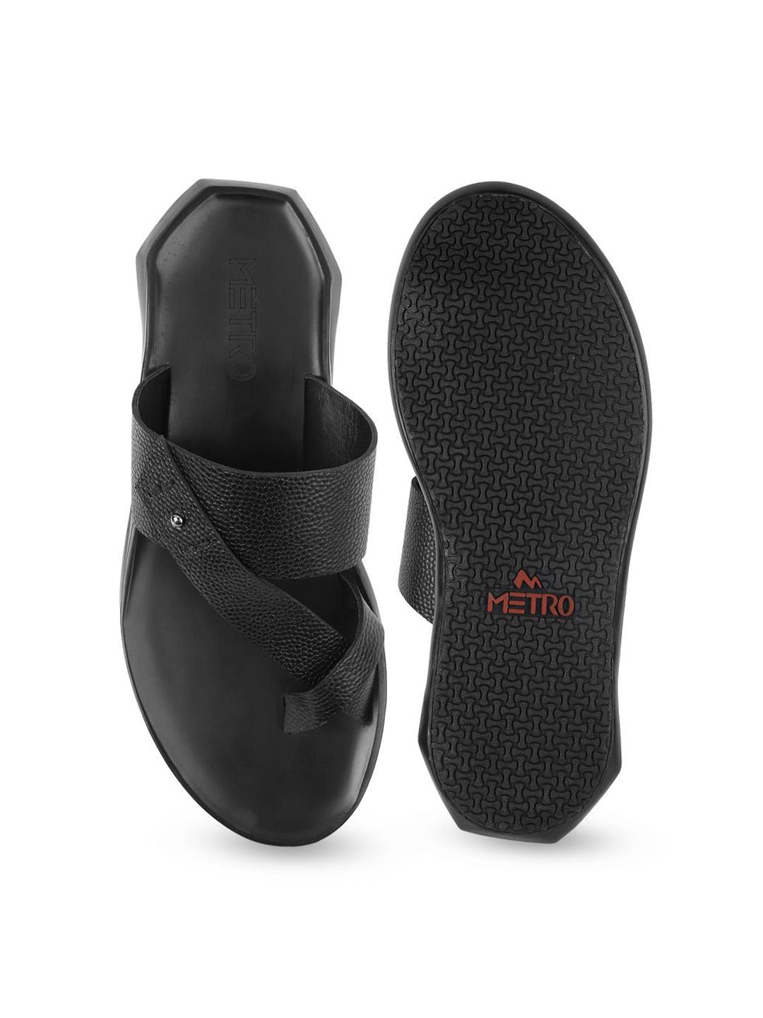 Metro Men Leather Comfort Sandals