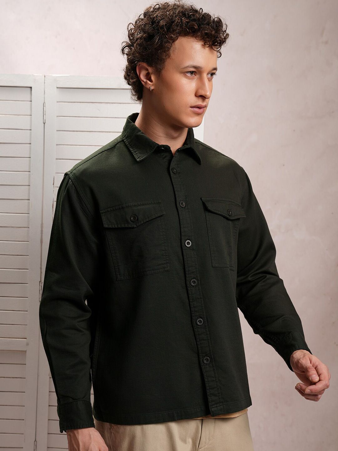 LOCOMOTIVE Premium Dobby Textured Utility Pocket Overshirt