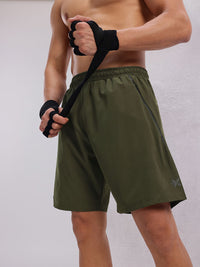 HRX by Hrithik Roshan Men Brand Logo Print Detail Mid-Rise Training Shorts