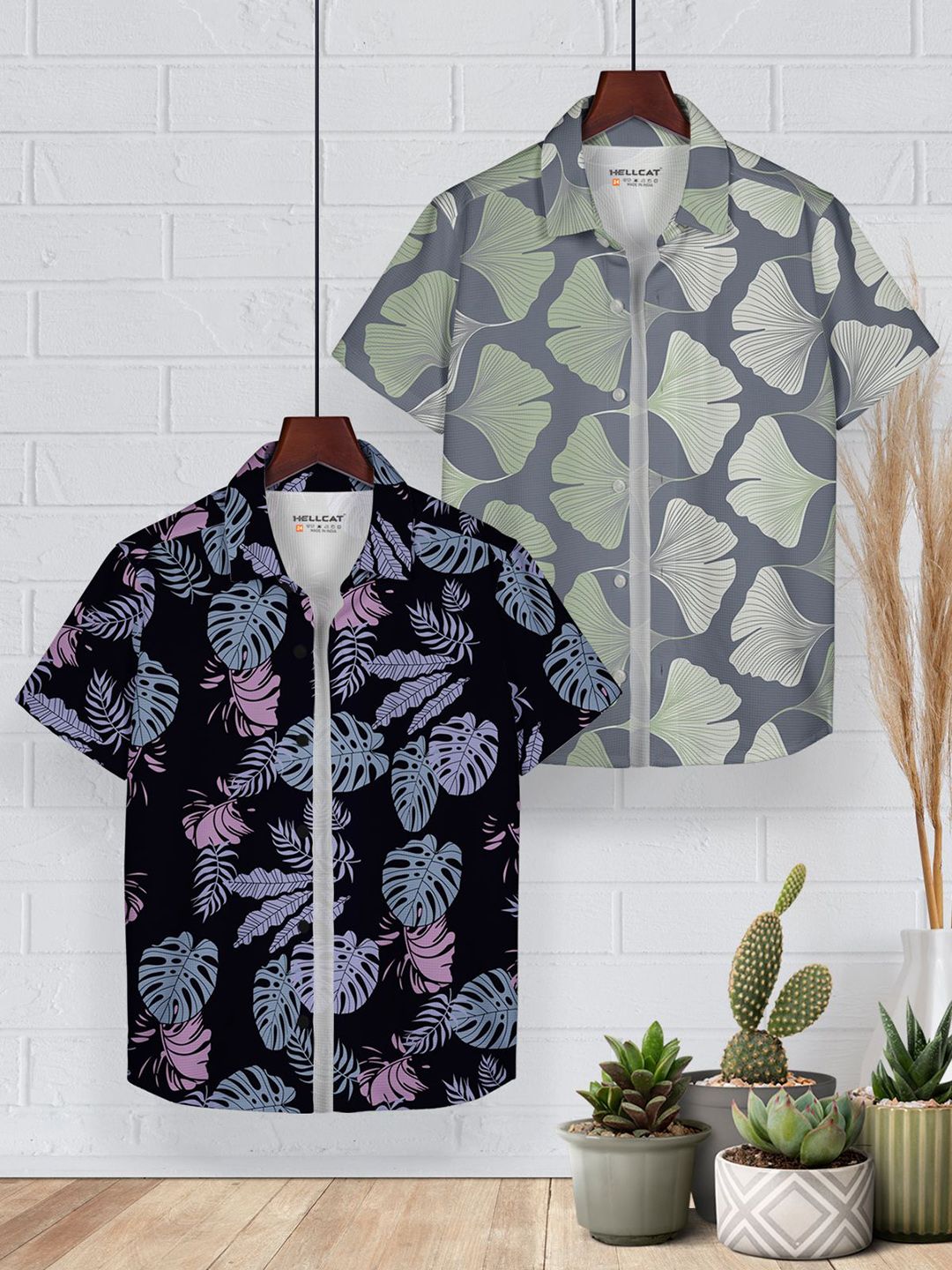 HELLCAT Boys Floral Opaque Printed Casual Shirt