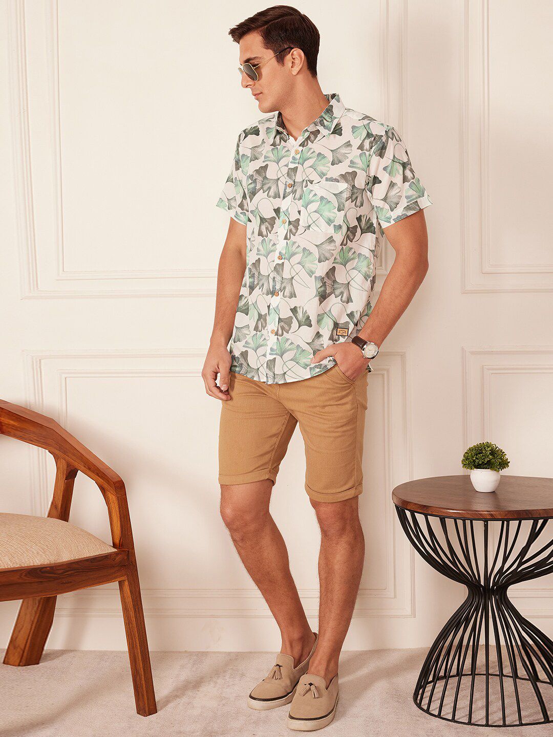 DENNISON Smart Block Printed Casual Shirt