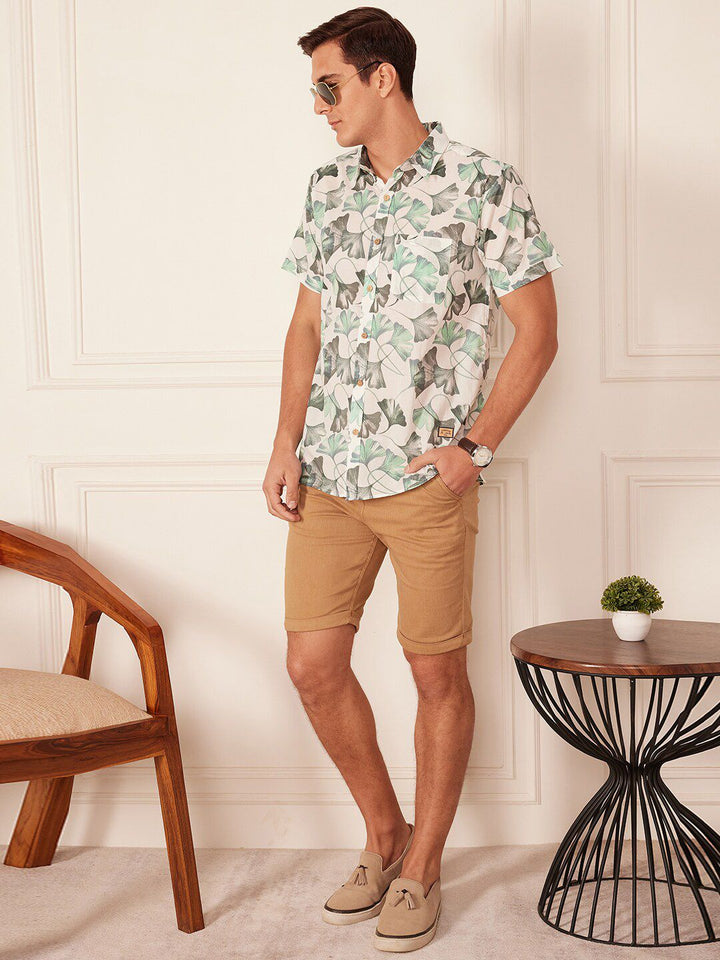 DENNISON Smart Block Printed Casual Shirt