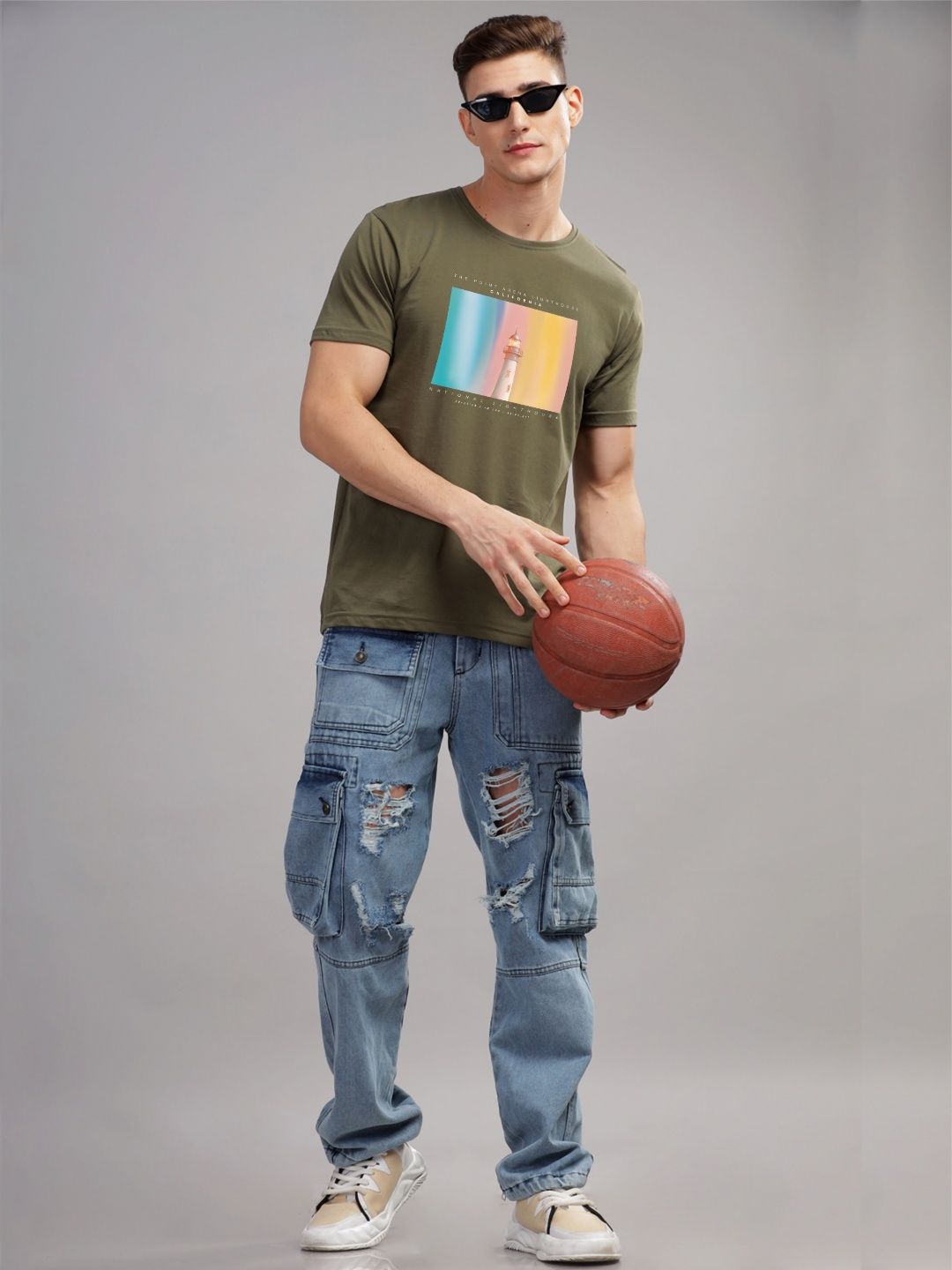 ADRO Men Printed T-shirt