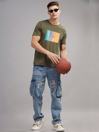 ADRO Men Printed T-shirt