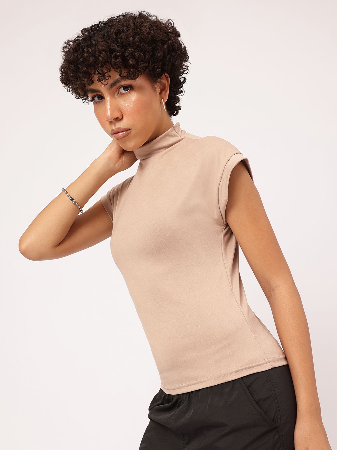 DressBerry Sleeve-O-Dramatic High Neck Top