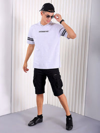 The Indian Garage Co Typography Printed Cotton Boxy T-shirt