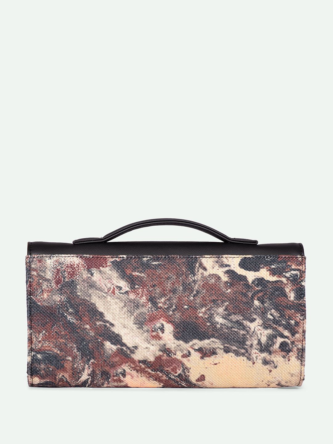 ZOUK Rhea Kapoor Malabar Cascades Textured Water Resistant Jute Envelope Clutch