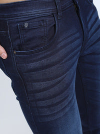 LOCOMOTIVE Men Blue Slim Fit Clean Look Light Fade Stretchable Jeans