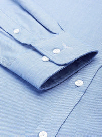 Park Avenue Pure Cotton Self Design Textured Slim Fit Opaque Formal Shirt