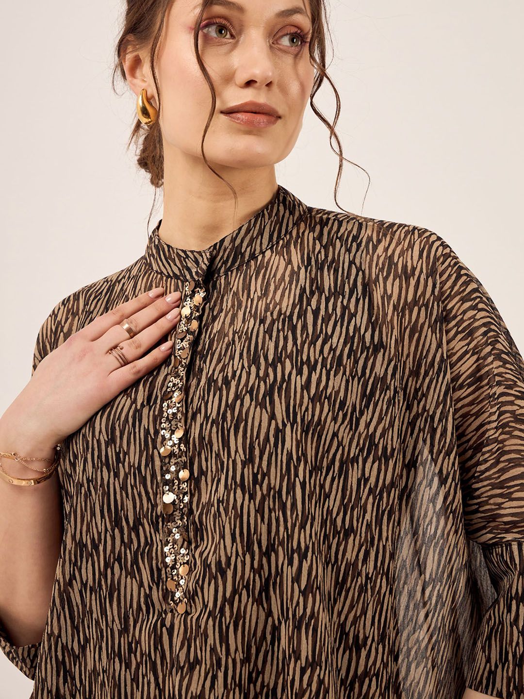 Antheaa Printed Embellished Co-Ord Set