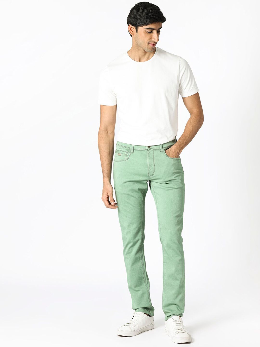RARE RABBIT Men Essen Slim Fit Mid-Rise Stretchable Jeans
