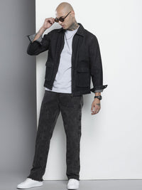 The Indian Garage Co Men Pure Cotton Vintage Straight Fit Light Fade Jeans