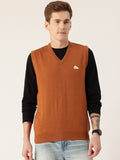 Monte Carlo Woolen Sweater Vest with Brand Logo Detail