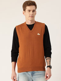 Monte Carlo Woolen Sweater Vest with Brand Logo Detail