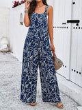 all about you Printed Shoulder Straps Basic Jumpsuit
