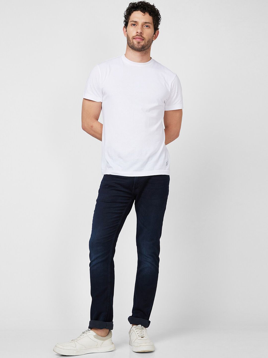 SPYKAR Men Mid Rise Clean Look Light Fade Jeans