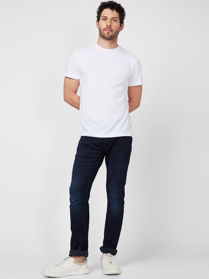 SPYKAR Men Mid Rise Clean Look Light Fade Jeans