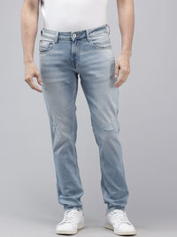 SPYKAR Men Rovers Mildly Distressed Heavy Fade Stretchable Jeans