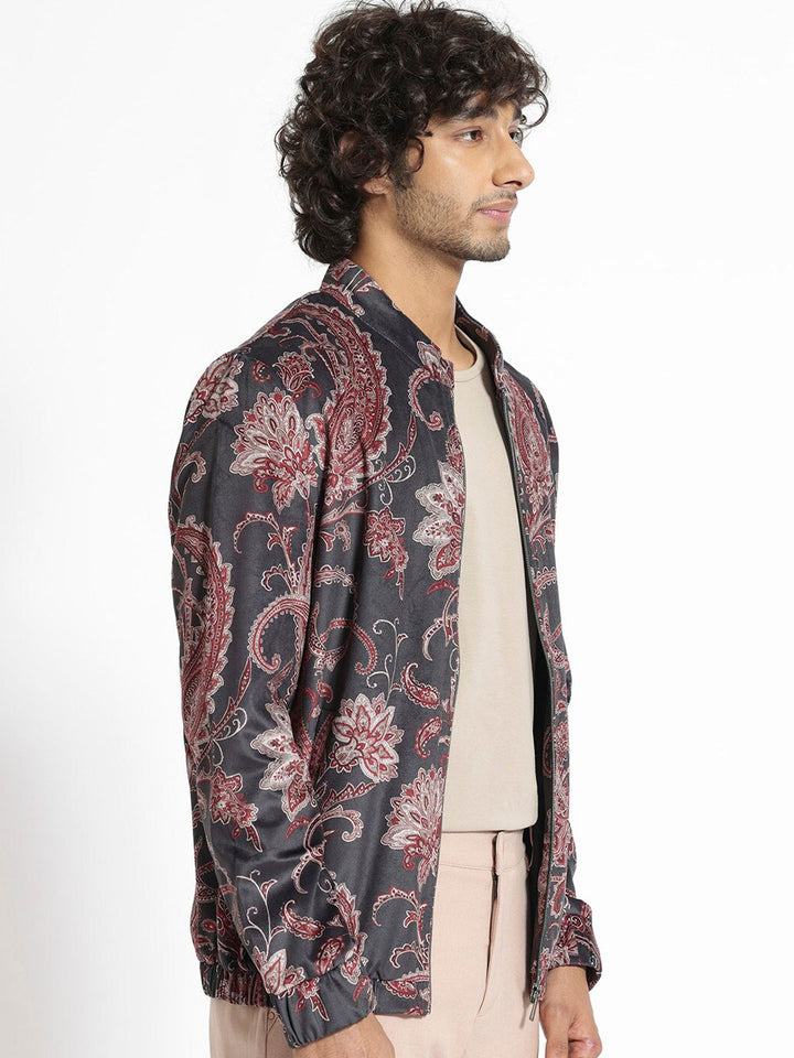 RARE RABBIT Men Dalia Tailored Fit Floral Printed Jacket
