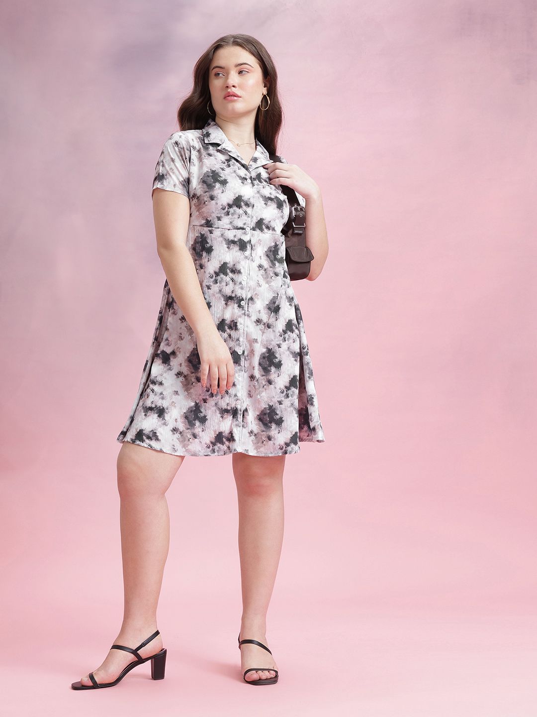 DressBerry Printed Shirt Dress