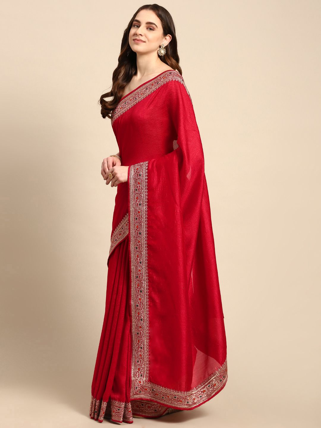 kasee Embroidered Art Silk Saree