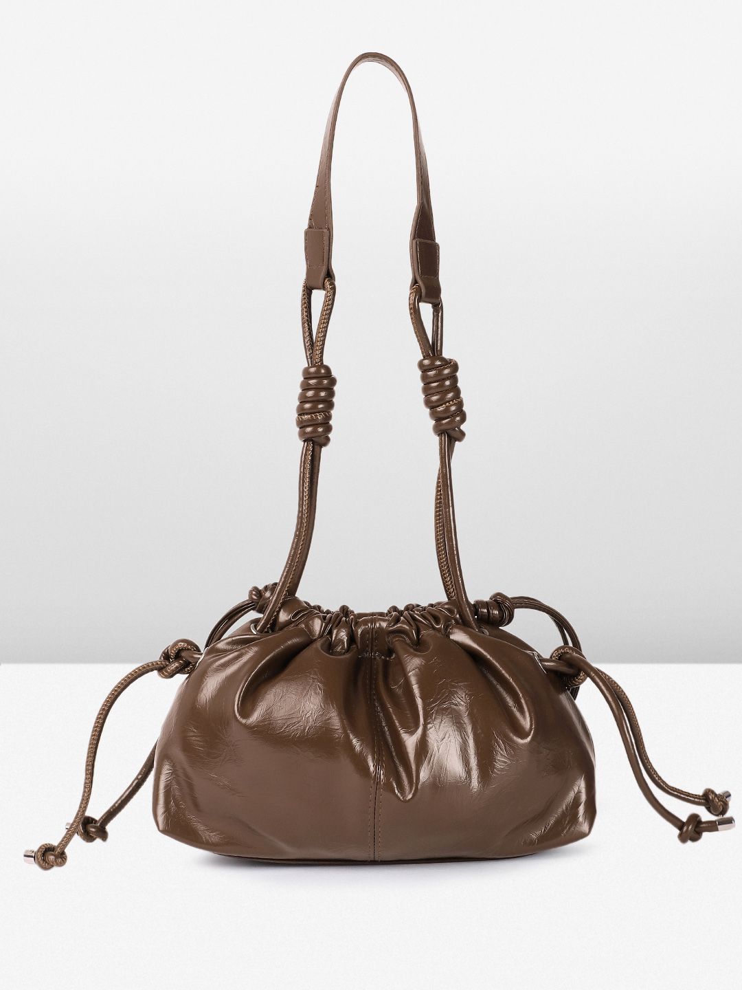 DressBerry Textured Structured Shoulder Bag