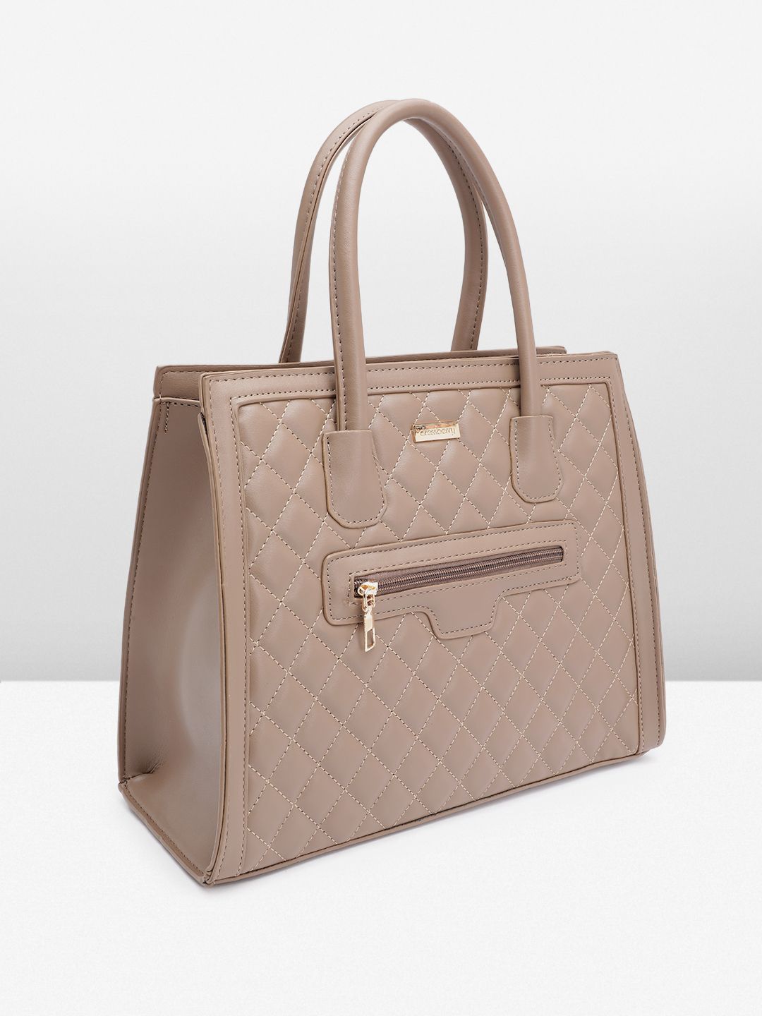 DressBerry Structured Quilted Handheld Bag
